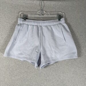 Aerie shorts womens small blue pull on sweat cotton